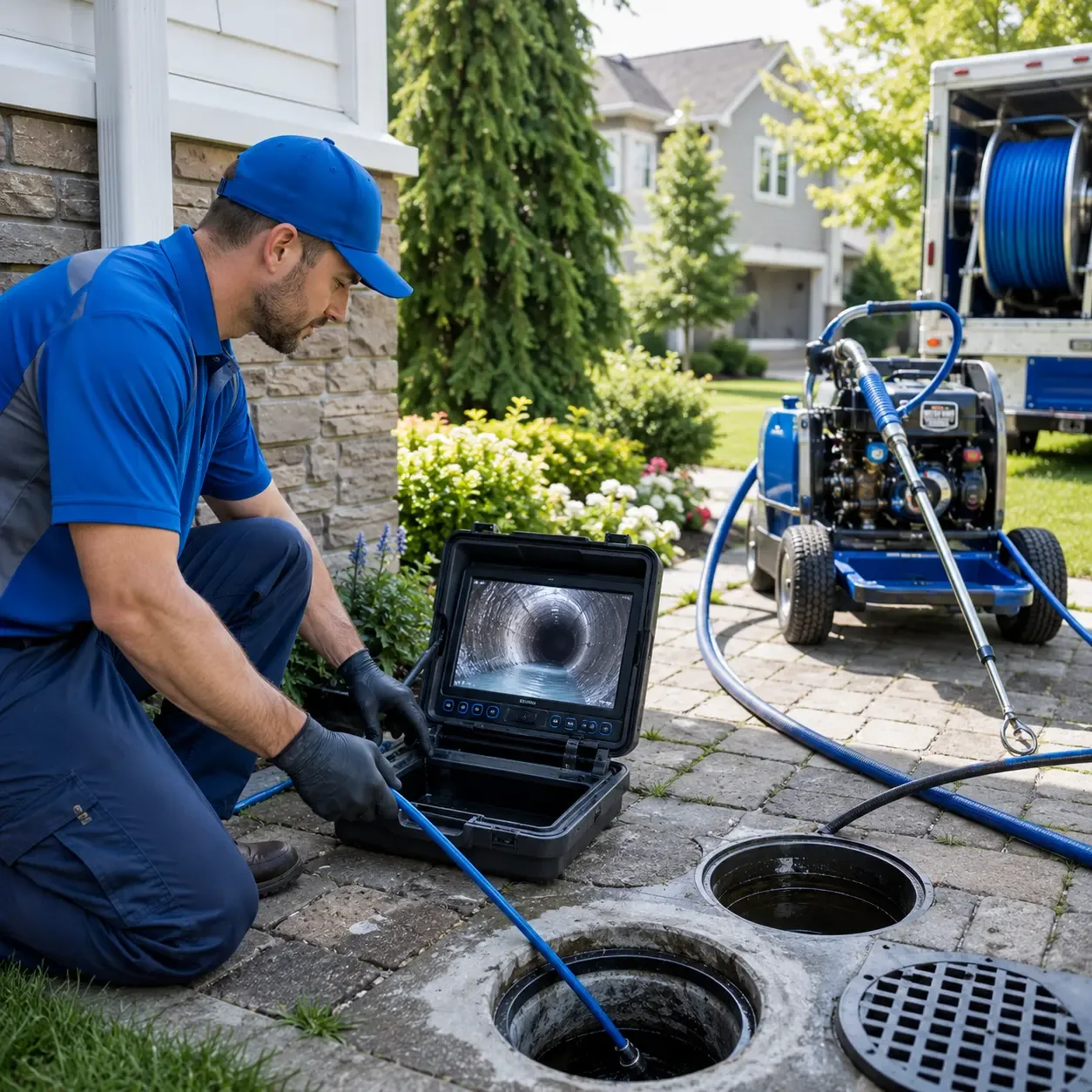 Outdoor drain cleaning professionals serving Strausstown, PA
